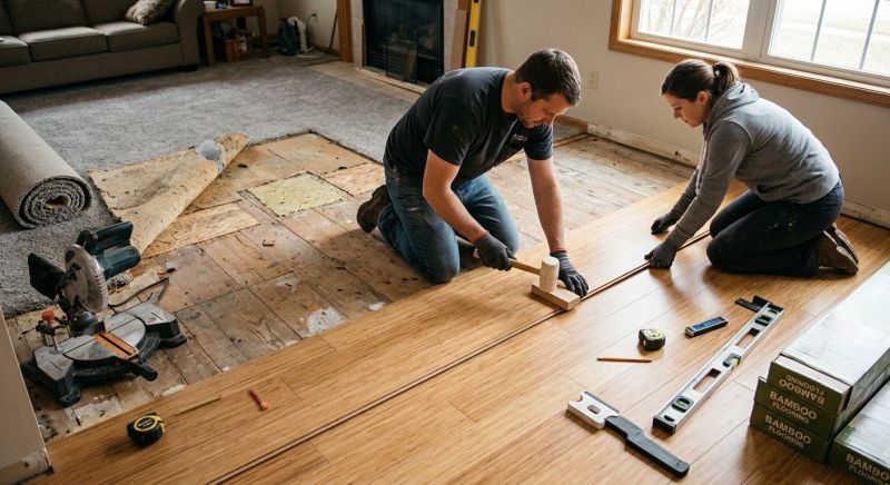 Bamboo Flooring Installation in Winston Salem, NC