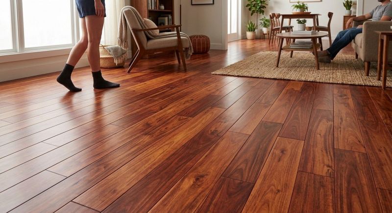 Cherry Floor Installation in Forsyth County, NC