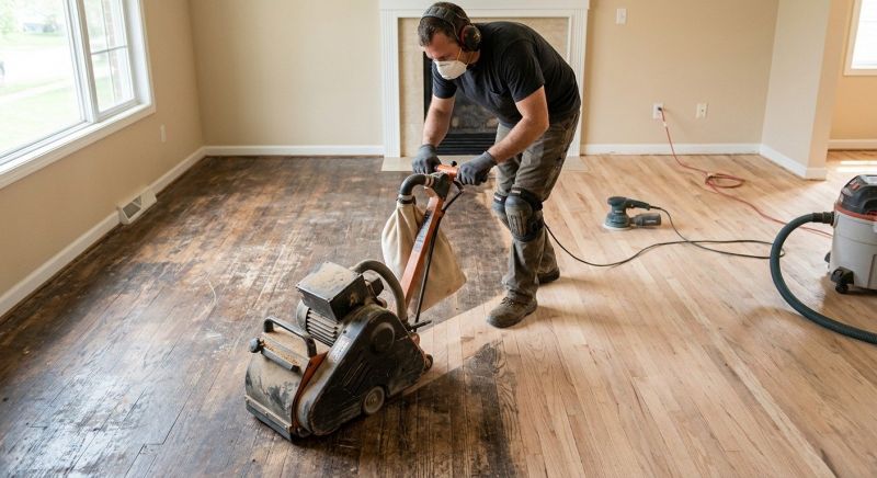 Wood Floor Refinishing project example