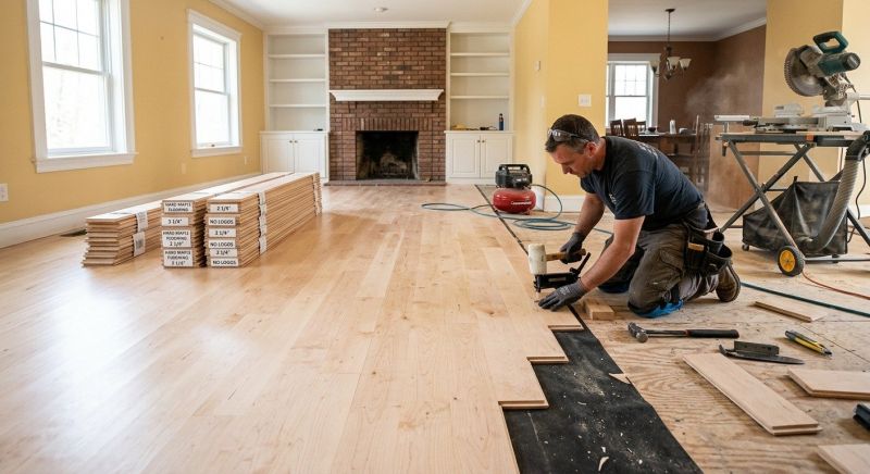 Maple Flooring Installation in Clemmons, NC