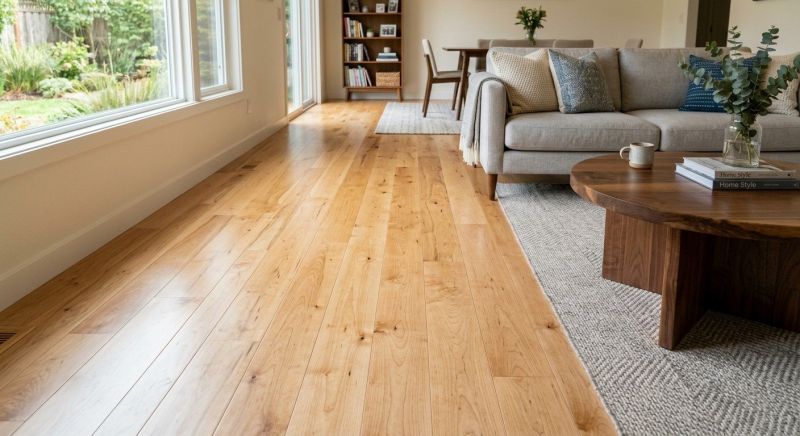 Maple Flooring Installation in Davie County, NC