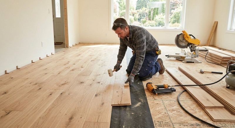 Oak Floor Installation in Advance, NC