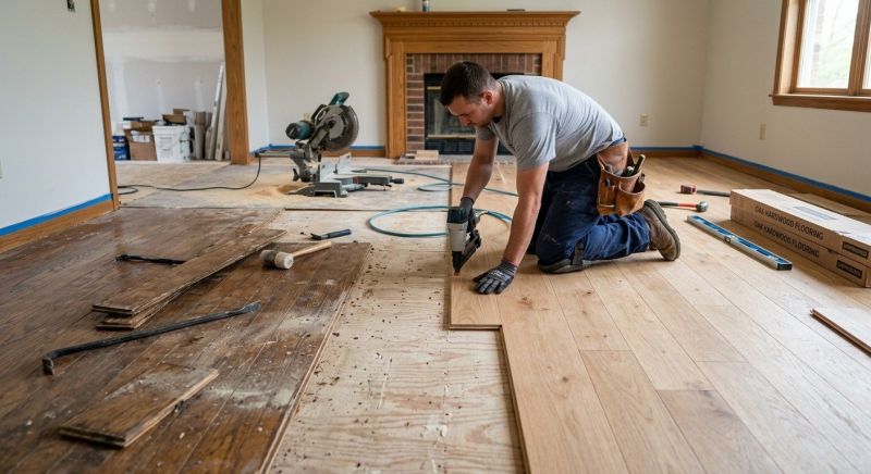 Oak Floor Installation in Colfax, NC