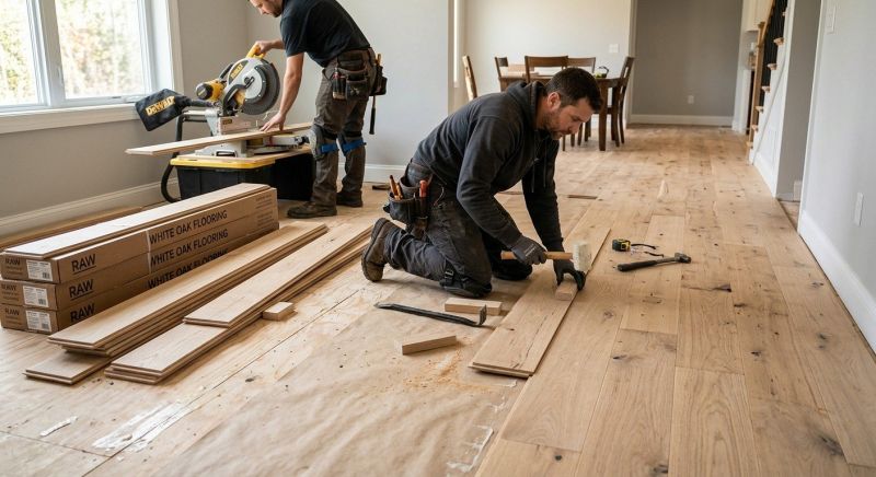 Oak Floor Installation in Colfax, NC