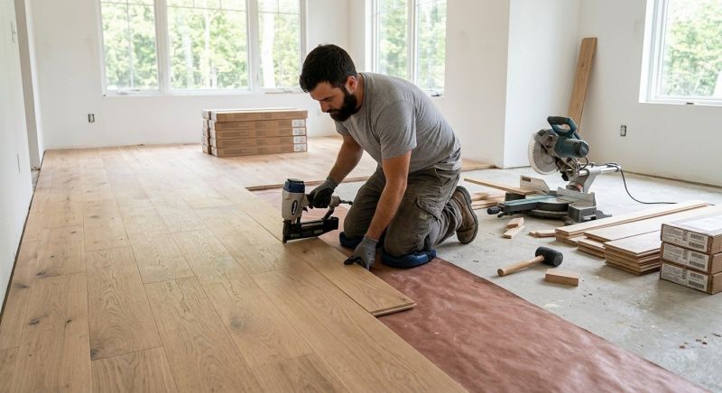 Oak Floor Installation in Jamestown, NC