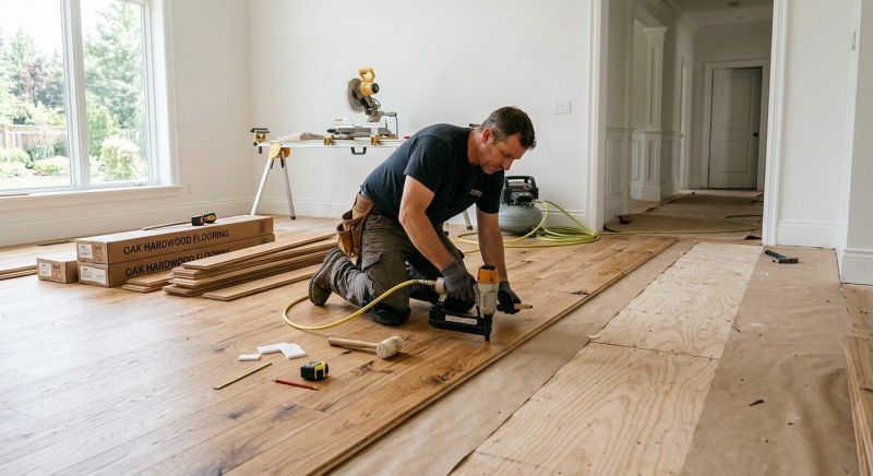 Oak Floor Installation in Madison, NC
