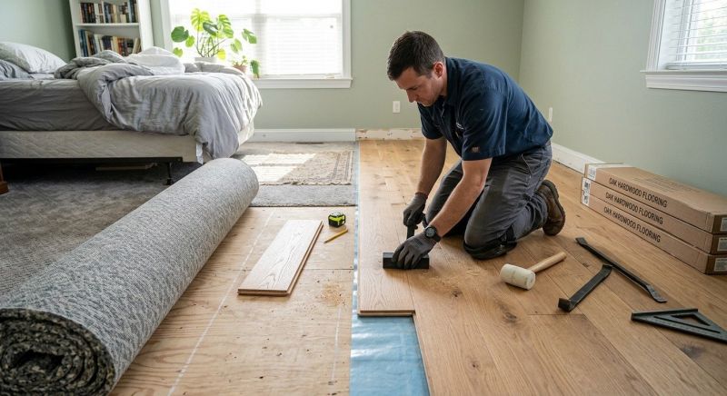 Oak Floor Replacement in Winston Salem, NC