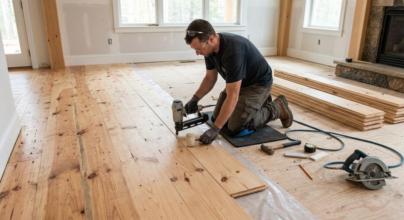 Pine Floor Installation in Winston Salem, NC