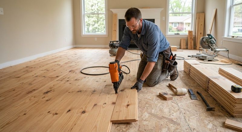 Pine Floor Installation in Winston Salem, NC