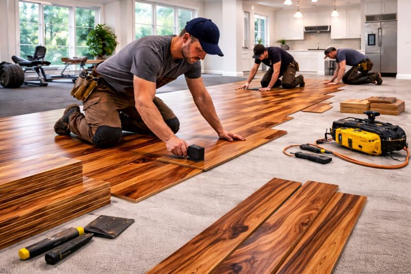 Teak Flooring Installation in Winston Salem, NC