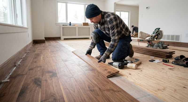 Walnut Flooring Installation in Winston Salem, NC