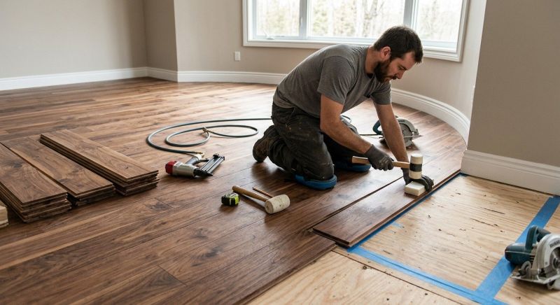 Walnut Flooring Installation in Winston Salem, NC