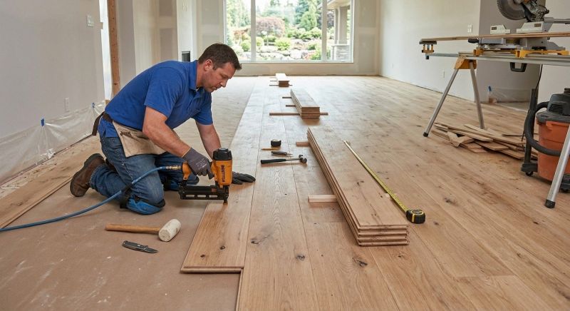 Wide Plank Floor Installation in Winston Salem, NC