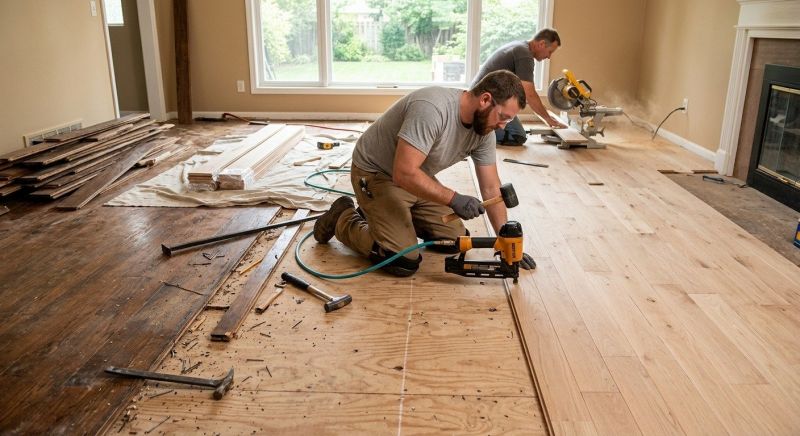 Wood Floor Replacement in Clemmons, NC