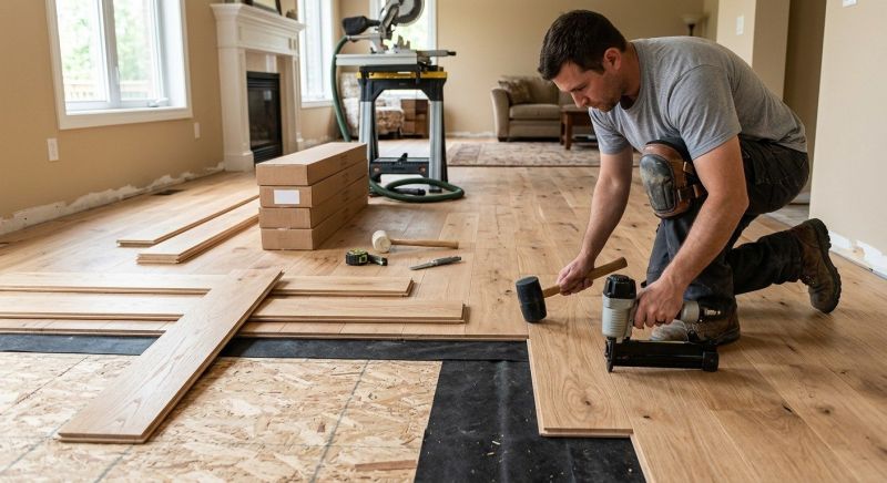 Wood Flooring Installation in Pfafftown, NC